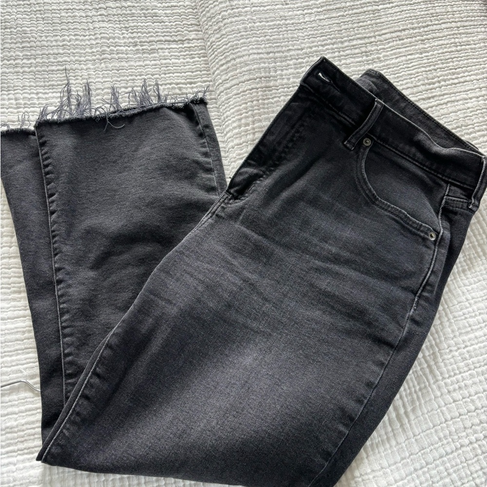 Gap kick fit high rise black jean